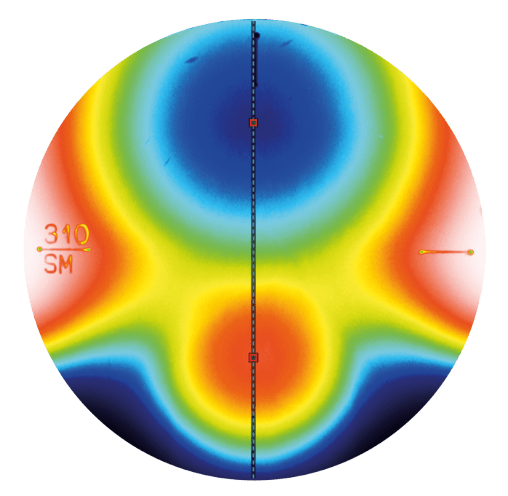 progressive_lenses_2d_falsecolor Topography Progressive lenses 2D false color