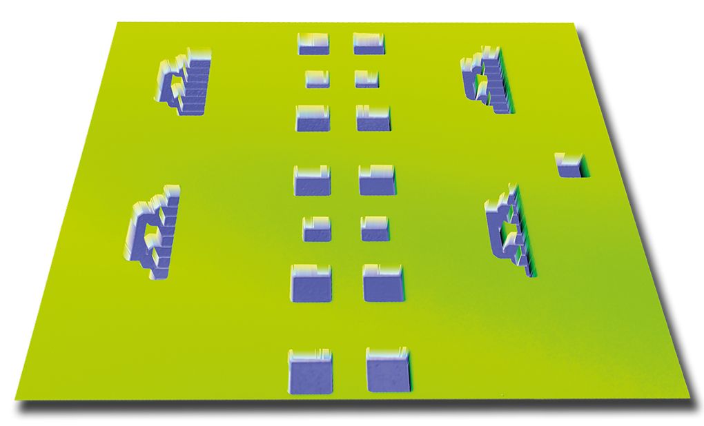 Example of a wafer topography using interferometry technology