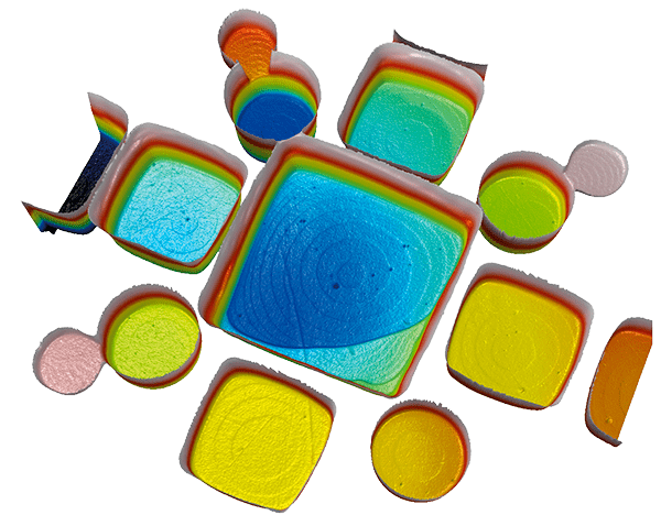 Topography of subnanometer atomic layer