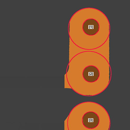 Circle pad concentricity plugin 2D